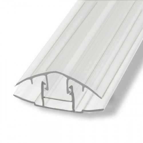 Профиль соединительный разъемный НCР 16-20мм прозрачный L=6м Новаттро