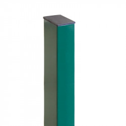 Столб для забора 2000х60х40х1,2мм зеленый с заглушкой Grand Line