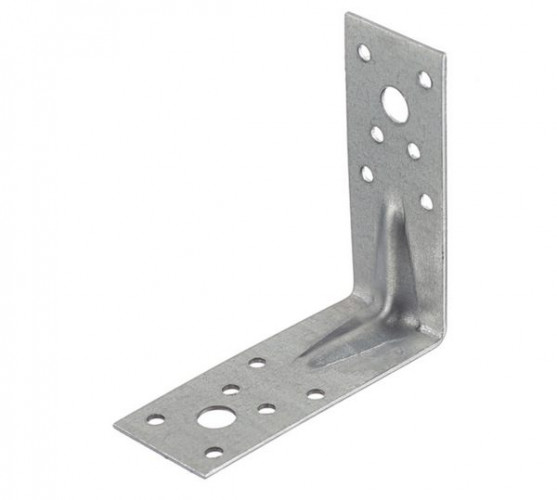Крепежный уголок усиленный оцинкованный 90х90х40х2мм