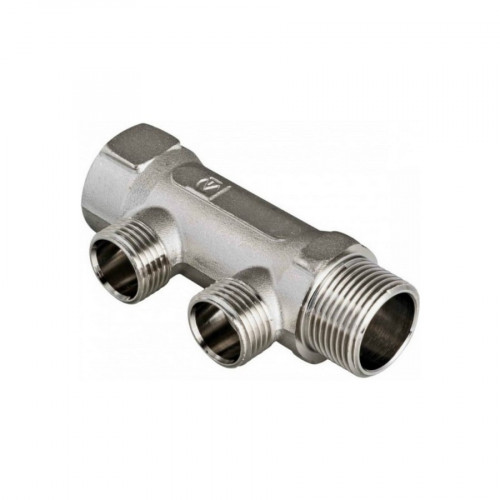 Коллектор с наружной резьбой 3/4" с 2 выходами 1/2" Valtec VTc.500.N.0502