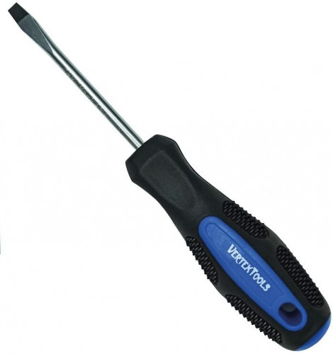 Отвертка шлицевая SL5х75мм магнитная Vertextools 0051-5-75