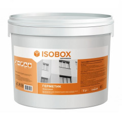 Герметик ISOBOX акриловый для швов, серый 7 кг (092984)