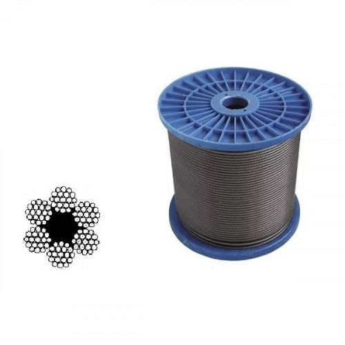 Трос стальной DIN 3055, 1,5мм (250м)