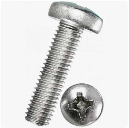 Винт с полукруглой головкой М4х20 DIN7985, 14шт