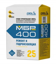 Ремонтная смесь для бетона МБР400М Морозостойкая, 25кг Гора Хрустальная