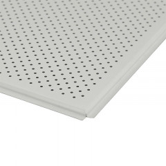Панель с открытыми стыками Tegular AP600A6/45 А903RUS/F 600х600мм, Белый матовый с перфорацией d=1,5