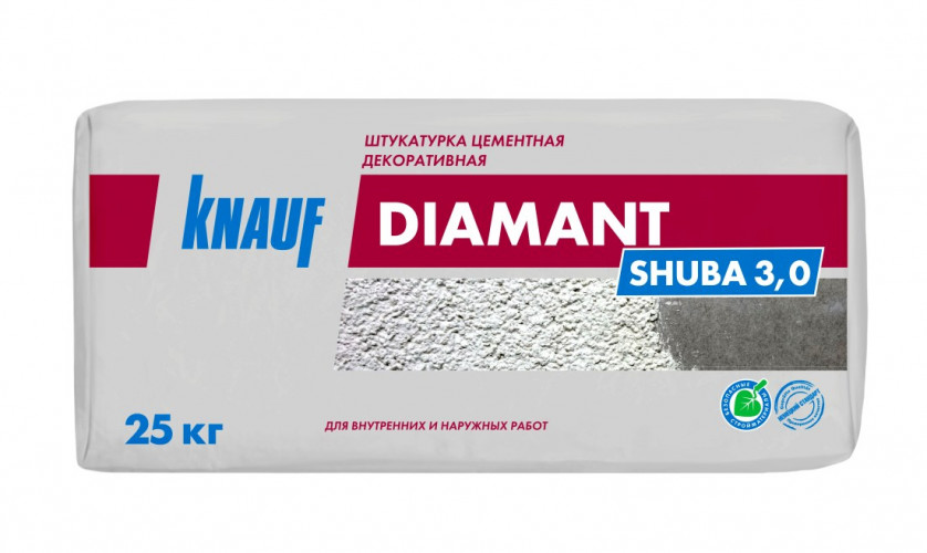 Штукатурка декоративная ДИАМАНТ Шуба 3мм, 25кг KNAUF