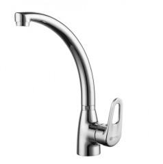 Смеситель для кухни поворотный высокий излив Luna LeMark LM4155C