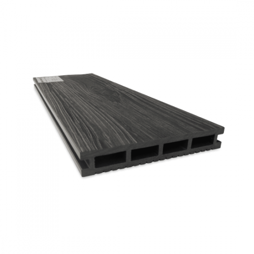 Террасная доска ДПК 140х22мм, 3D тиснение, Антрацит