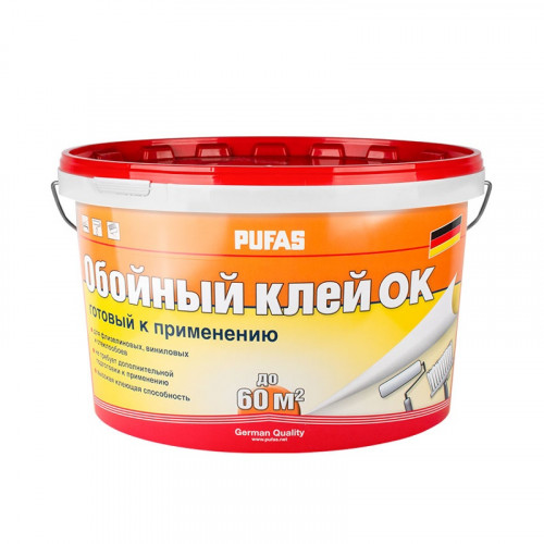 Клей для обоев готовый универсальный морозостойкий 10л Pufas