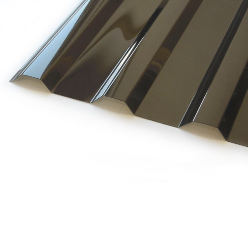 Поликарбонат трапеция МП/С-20 2000х1150х1,3мм (Бронза) Новаттро СафПласт