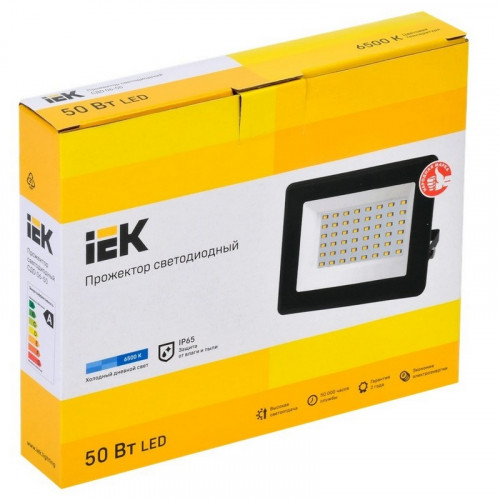 Прожектор светодиодный ДО 50Вт IP65 6500К IEK