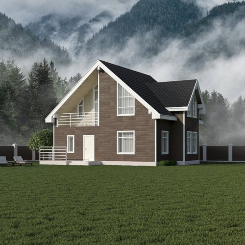 Фиброцементный сайдинг Roofas Базальт 10х200х2500мм, 0.5м2