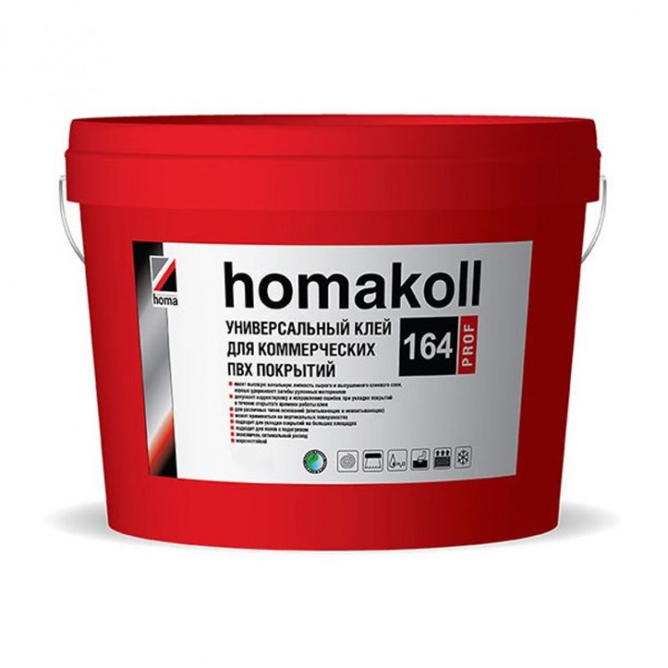 Клей Homakoll 164 Prof 1,3 кг для коммерческих гибких покрытий