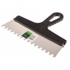 Шпатель зубчатый 250мм, зуб 8х8, нержавеющая сталь Сибртех 85474