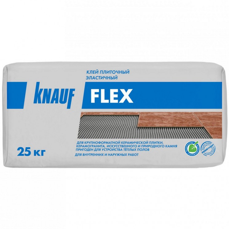 Клей для плитки эластичный Flex (ФЛЕКC) С2, S1, 25кг KNAUF