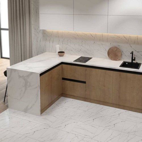 Плитка напольная 400х400х9мм Париж темно серая глазурь Люкс Axima, 10шт/1,6м2/уп