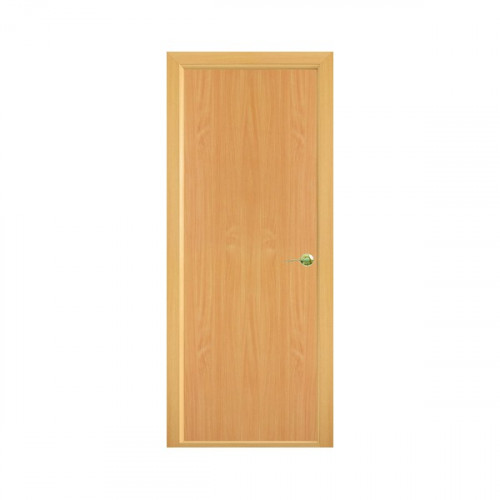 Дверное полотно с замком под цилиндр бук 810*2030  Сильвия