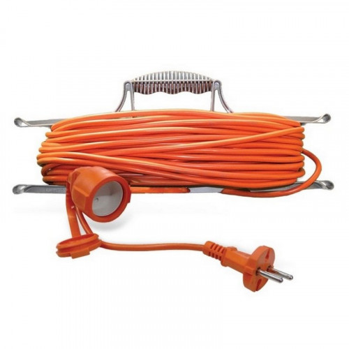 Удлинитель силовой на каркасе без заземления, 1 розетка, ПВС 2х0,75мм2, 1,3кВт, 50 метров