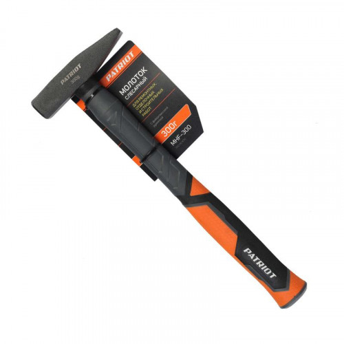 Молоток 300гр, фибергласовая прорезиненная ручка, MHF-300 Patriot 350001010