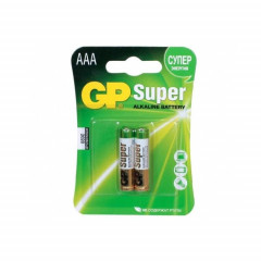 Батарейка ААА мизинчиковая алкалиновая, 2 шт GP Super