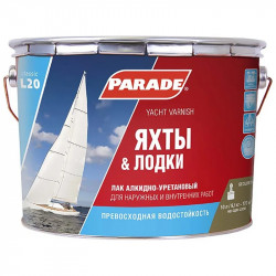 Лак яхтный алкидно-уретановый CLASSIC L20 глянцевый 10л. PARADE