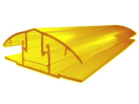 Профиль соединительный разъемный НCР 6-10мм Желтый L=6м Новаттро