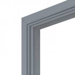 Комплект дверной коробки 2 петли М8 782х2084мм крашенная RAL 7040 Серая с притвором Олови