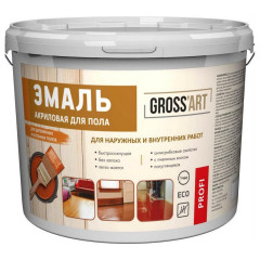 Эмаль для полов акриловая серая Gross'art Profi 2,4кг