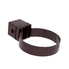 Хомут водосточной трубы ПВХ Kliker, шоколад Grand Line Premium D120/90