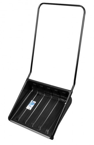 Движок для снега 1470х700х550 пластиковый с планкой, стальная рукоятка Сибртех 61643