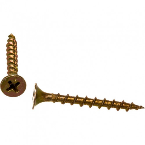 Саморез (шуруп) 3,5*31мм универсальный желтый с потайной головкой, кг