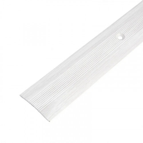 Стык универсальный 28х900мм Ясень Серый алюминиевый Русский профиль