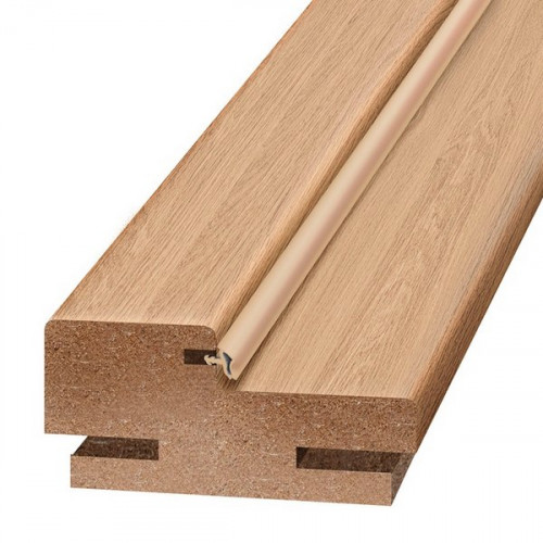 Брус коробочный экошпон 28х70х2050мм дуб Амбер без притвора, телескоп Олови