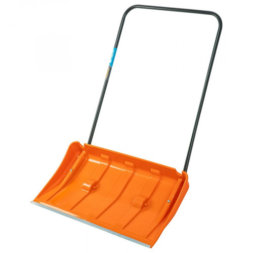 Движок для снега 1280х795х435 усиленный пластиковый с планкой, стальная рукоятка Сибртех 61669