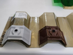 Скоба для поликарбоната Polygal Greca трапеция металлическая 18шт.