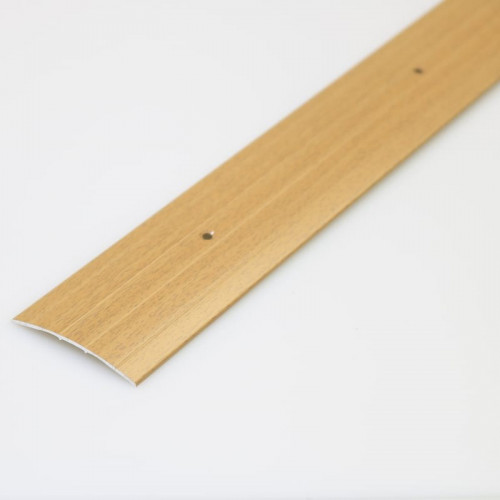Стык широкий 60х900мм Бук Натуральный алюминиевый Русский профиль