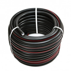 Шланг поливочный ПВХ ПОТОК 50 армированный, мягкий, 5-ти слойный черный 3мм, D 3/4&quot;, 25м