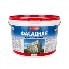 Краска фасадная акрилатная белая База А, Decoself Pufas 10 л.