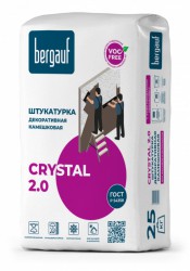 Штукатурка декоративная Bergauf Crystal камешковая 2мм, 25кг