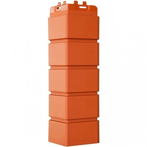 Угол наружный для панелей Клинкерный кирпич Classic Терракотовый 390х120мм, Grand Line