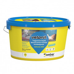 Мастика гидроизоляционная полимерная, 8кг Weber.Tec 822 серая