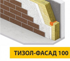 Теплоизоляция Фасад 100кг/м3 (100*600*1000 мм) 3шт. 1,8м2 (0,18м3) Тизол