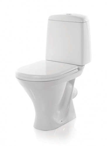 Унитаз компакт Аттика 606х340х775мм, косой выпуск, SANITA
