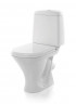 Унитаз компакт Аттика 606х340х775мм, косой выпуск, SANITA
