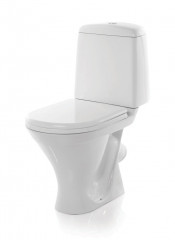 Унитаз компакт Аттика 606х340х775мм, косой выпуск, SANITA