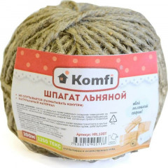 Шпагат льнопеньковый, 1250текс, 100м Komfi HRL100T