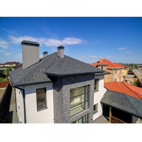 Гибкая мягкая черепица Шинглас (Shinglas) Ранчо, Серебро 2м2, Технониколь