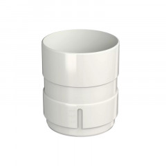 Муфта водосточной трубы ПВХ, белый Макси Технониколь 638535