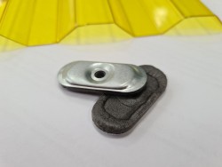 Шайба для поликарбоната торцевая оцинкованная 45 х 20 мм